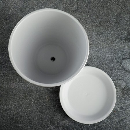 Flower pot "Paleolithic" gray 2 l-2