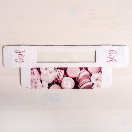 Makarun box, confectionery packaging "Sweet Time", 18 x 5.5 x 5.5 cm-3