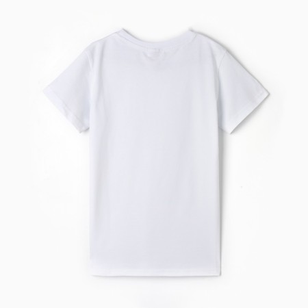 T -shirt for children, white color, height 140 cm-3