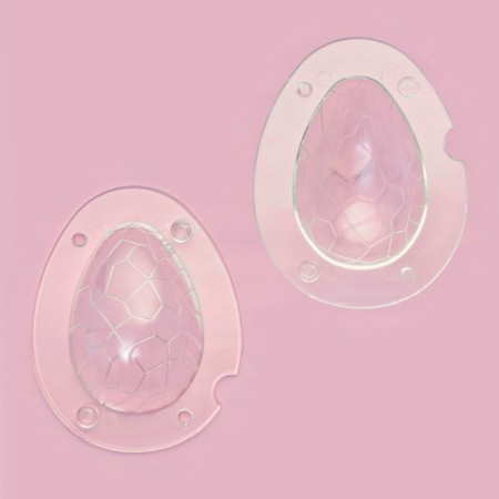 Mold Dolyana "Chocolate Egg", silicone, 14 × 11.5 × 9 cm, color transparent color-4
