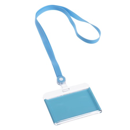 Horizontal badge 85 x 54 mm, erichkrause acrylic case, silicone tape, mix-4