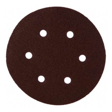Circle of abrasive grinding bison 35350-150-080, perforated, P80, 150 mm, 5 pcs.-1