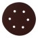 Circle of abrasive grinding bison 35350-150-080, perforated, P80, 150 mm, 5 pcs.