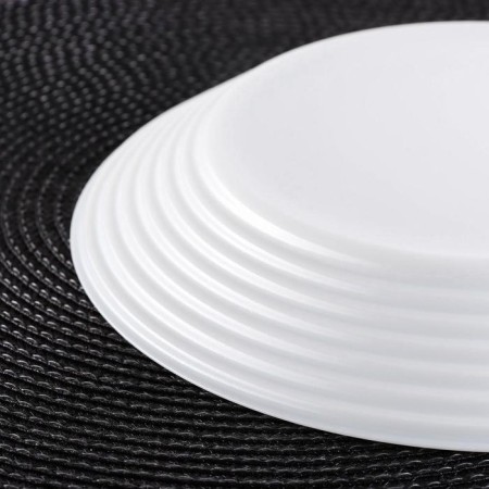 Deep harene plate, 800 ml, d = 23 cm, white color-1