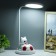 Blue table "Bear with the ball" LED white-red 14x15x48 cm Risalux
