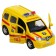 Metal machine "Renault Kangoo Resuscitation", 12 cm, doors and trunk open, yellow color