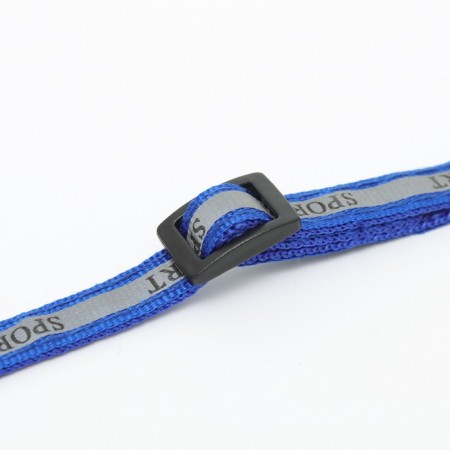 Collar "sport" with a reflective strip, 31 x 1 cm, blue-6