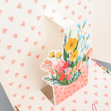 Gift folding box, packaging, "bloom", 26 x 26 x 8 cm-5