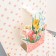 Gift folding box, packaging, "bloom", 26 x 26 x 8 cm