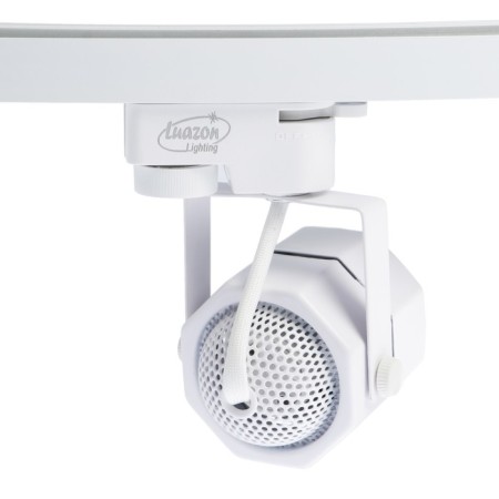Luazon Lighting track lamp for the GU10 lamp, eight faces, white housing-1