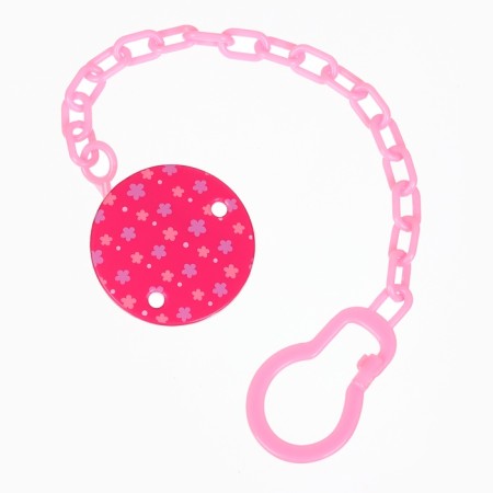 Set: nipple - dummy with the holder "Elephant", anatomical +6 months, pink color-10