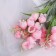 Bouquet "Bell with spraying" 27 cm, pink