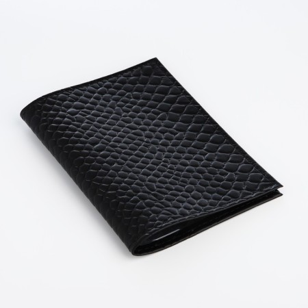 Cover for passport, black color-1