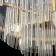 Suspended lamp 60W, 9XE14, 66x60 cm, brass