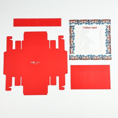 Box for sweets "Winter City", 14.7 x 14.7 x 3.5 cm, New Year-5