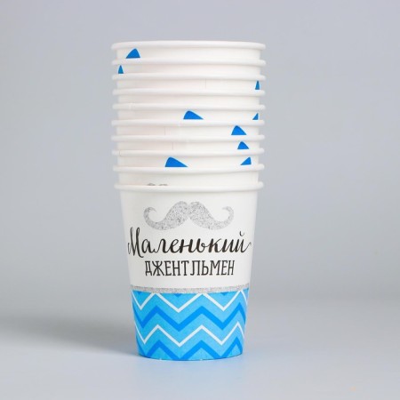A single -single -paper glass "Little gentleman", 250 ml-1