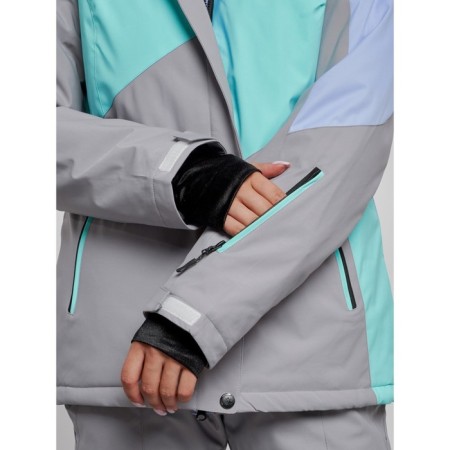 Ski jacket female, size 48, purple color-7