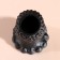 Concrete center "Buddha" height 7 cm, d-2.4 cm black