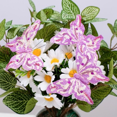 Decor on the clothespin "Butterfly", lilac, 12 cm