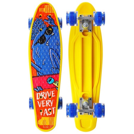 Penniboard Onlytop Monster, 56x16 cm, light wheels PU 60x45 mm, Abec 7, aluminum frame-1