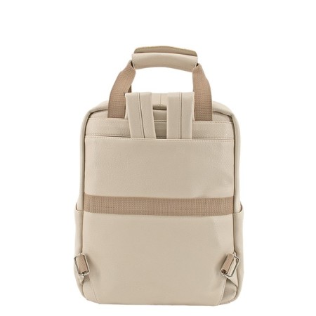 Bag-rhukesak B2750-23110, beige color, artificial leather, 27x13x35 cm-1