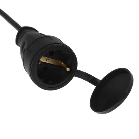 Frost -resistant extension cord Luazon Lighting Eco, 1 outlet, 30 m, 16 a, kg 3x1.5 mm2, s/k, IP44-2