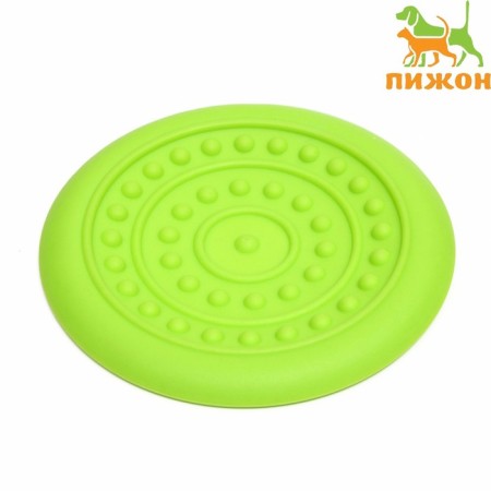 Frisby "UFO", 18.6 cm, hard thermoplastic rubber, green