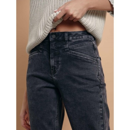 Women's jeans with a high landing CONTE Elegant Mom Fit, size XS, color Washed Grey-2