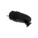 File corner fork with ring B16-003, 16 A, 250 V, IP 20, s/k, angle 45, rubber, black