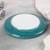 Ceramic "branch" plate, d = 20 cm, white color