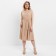 Women's dress with Minaku belt: casual collection beige color, pr 48