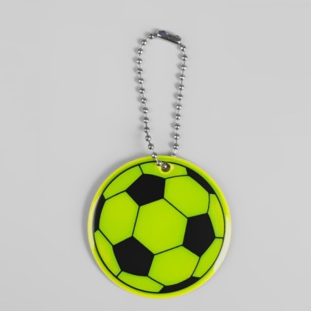 The reflective element "football", bilateral, d = 5 cm, color mix-3