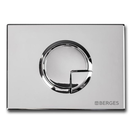 BERGES NOVUM R3 control button for hidden installation systems, gloss/chromium