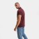 T -shirt male polo, burgundy color, size 52 (2xl)