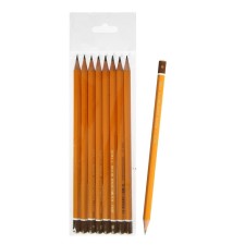 A set of pencils of black scores 8 pieces, Koh-I-Noor 1500 B-B8, in a package with a Euro suspension
