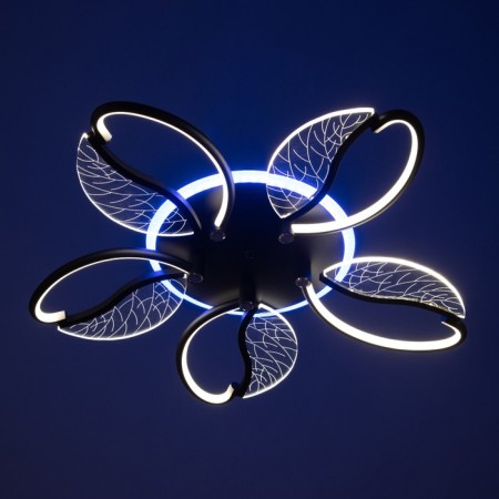 Astrid chandelier 5XLED 110W 3000-6000K RGB black 65x65x8cm-9