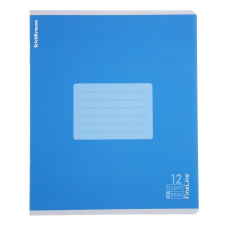 Notebook 12 sheets in the Erichkrause "Fineline", matte lamination, an offset block 100%, mix-4