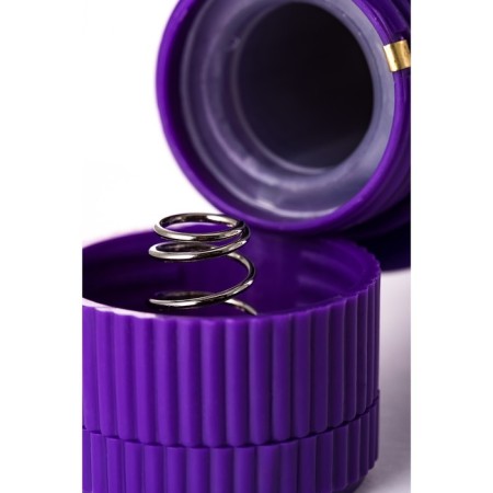 Unrealistic vibrator Toyfa A-Toys, silicone, purple color, 17 cm-12