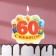 Candle for cake jubilee "60", 8 cm