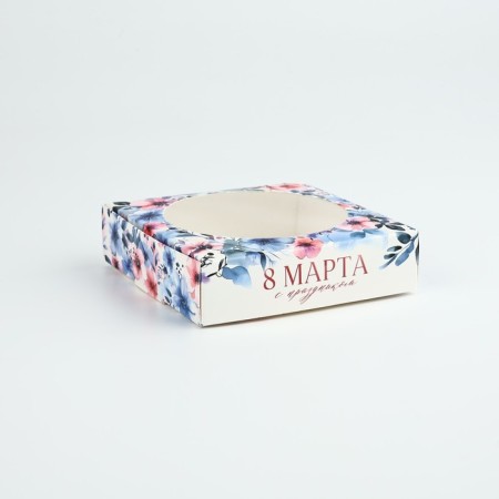 Box for Makarun with low sides "March 8", 11 x 11 x 3 cm-2