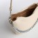 Bag Women's Cross-Bodi with a zipper, milk color