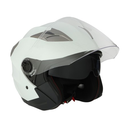 The helmet open with two visors, size XXL (61), model - BLD -708E, white glossy-4
