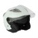The helmet open with two visors, size XXL (61), model - BLD -708E, white glossy