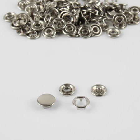 Shirt button, closed, d = 9.5 mm, color nickel-1