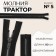 Lightning "Tractor", No. 5, connective, decorative link "Akuli tooth", castle machine, 80 cm, black/black nickel