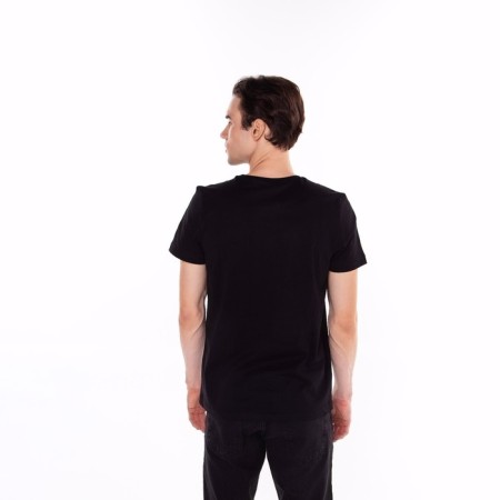 T -shirt male, black color, size l-2