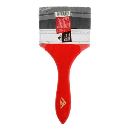 Brush flat scrap, mixed bristles, wooden handle, 4 ", 100 mm-4