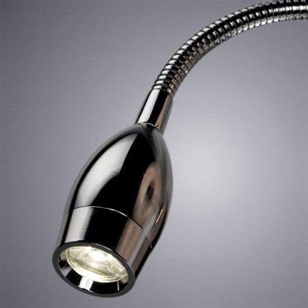 Bra Elba, 1x60W E27 + 1x3W LED, 3000K, 210LM, chromium color-3
