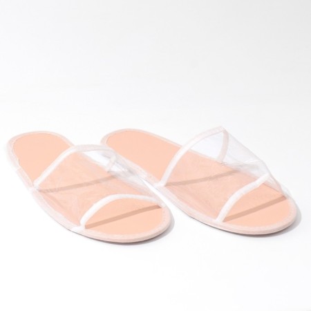 Slips "Aquarius" white-beige, disposable (individual packaging)-1