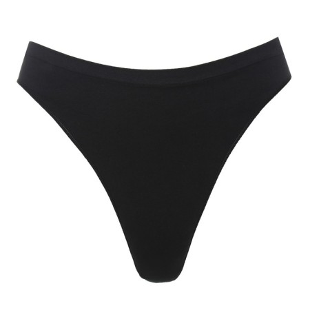 Panties female thongs are seamless, black color, size 48-52 (l-ha)-4